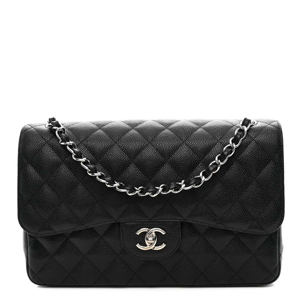 Chanel Caviar Quilted Jumbo Double Flap #270815C74B